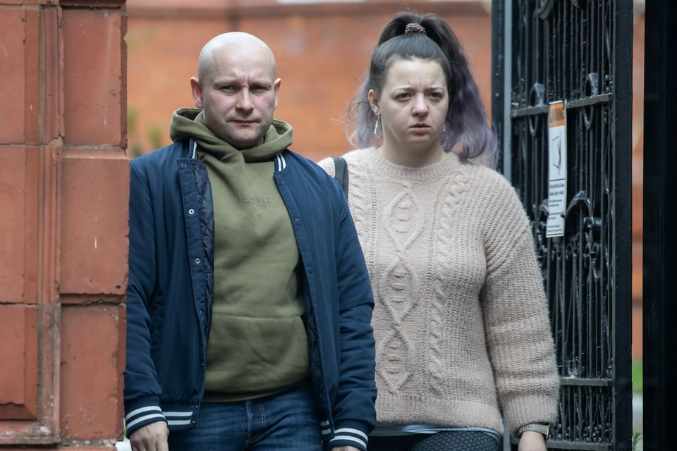 Parents of baby Sofia, Marcin Wlodarczyk and Katarina Hubayova, at Dublin District Coroner's Court. Photo: Collins Dublin