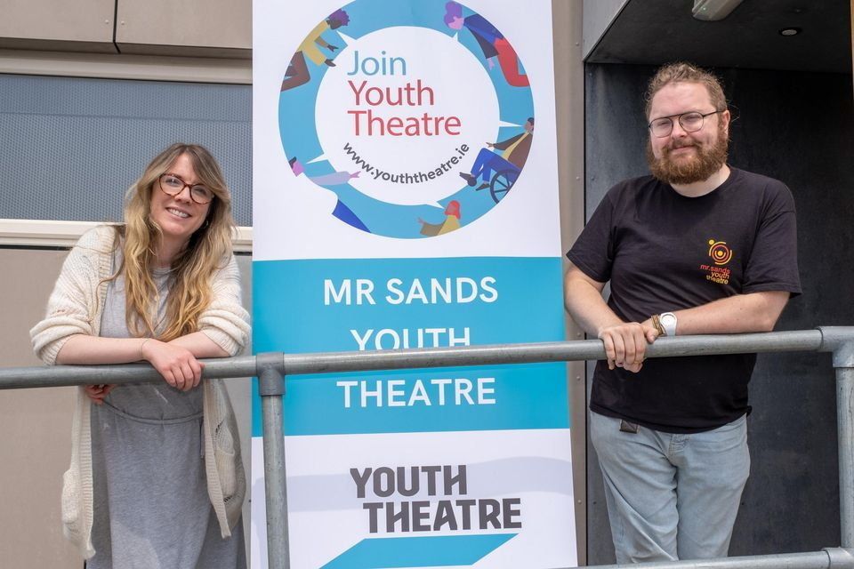 Zita Monahan and Casey Hallahan from Mr Sands Youth Theatre. 