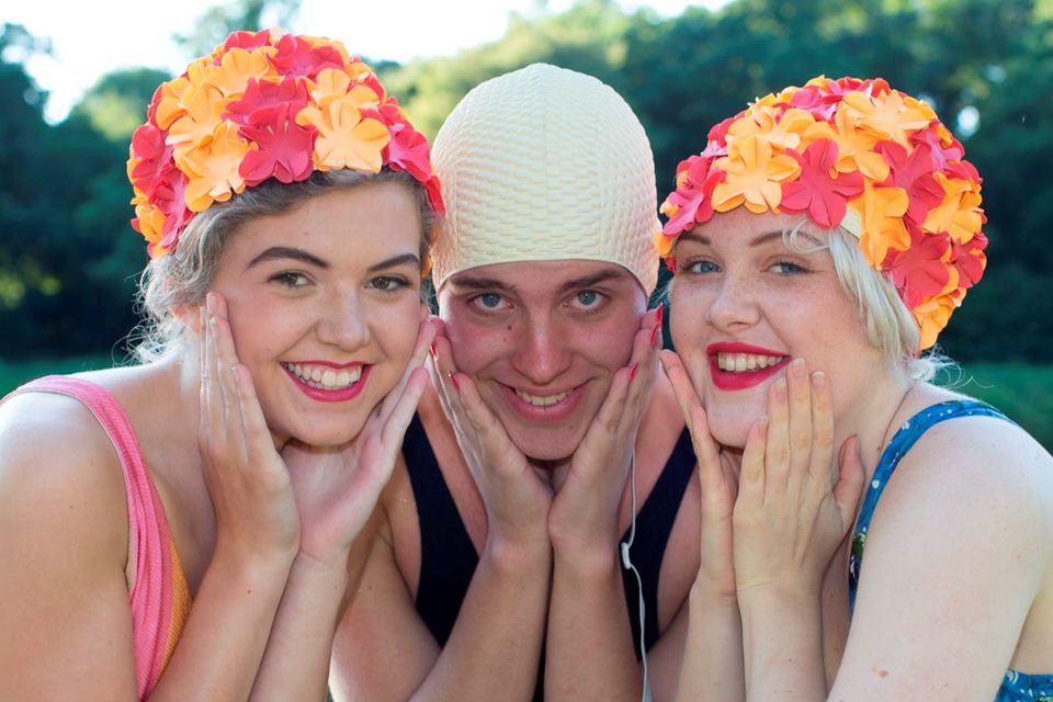 Eva O’Beirne, Dylan Kerr and Megan Russell at Stradbally Lake in Co Laois. The lake will be open to festivalgoers at this year’s Electric Picnic. Picture: Alf Harvey/HRPhoto.ie