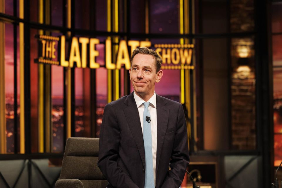 Ryan Tubridy pictured on the series finale of The Late Late Show. Picture Andres Poveda