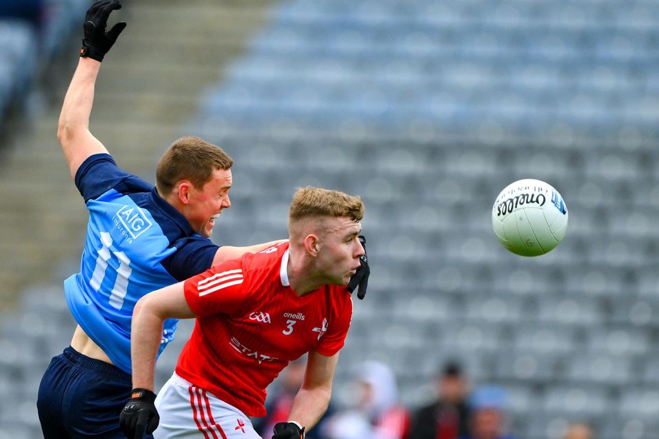 Peter Lynch of Louth in action against Con O'Callaghan of Dublin during the Allianz Football League Division 2 match between Dublin and Louth at Croke Park in Dublin. Photo by Ray McManus/Sportsfile