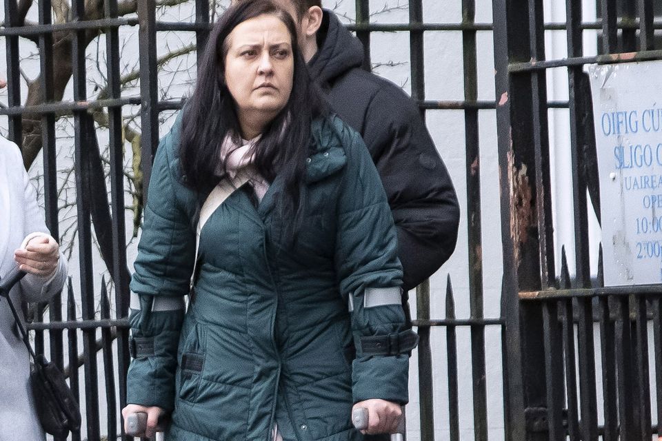 Elisabeth Soares pictured leaving court after being fined €1,200 for careless driving causing death.