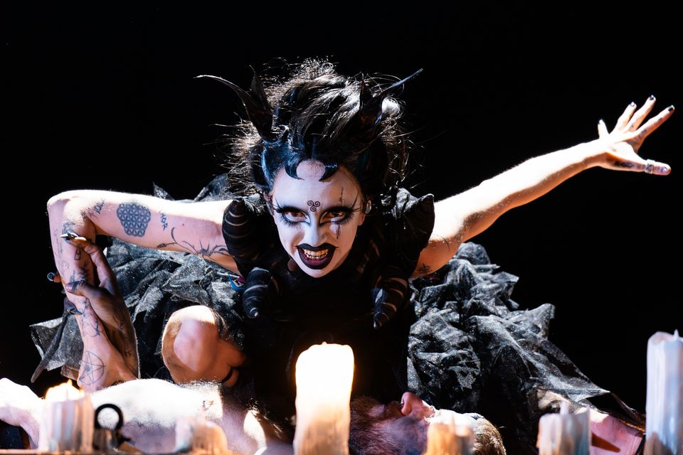 Irish entrant Bambie Thug rehearsing Doomsday Blue for Eurovision (EBU/PA)