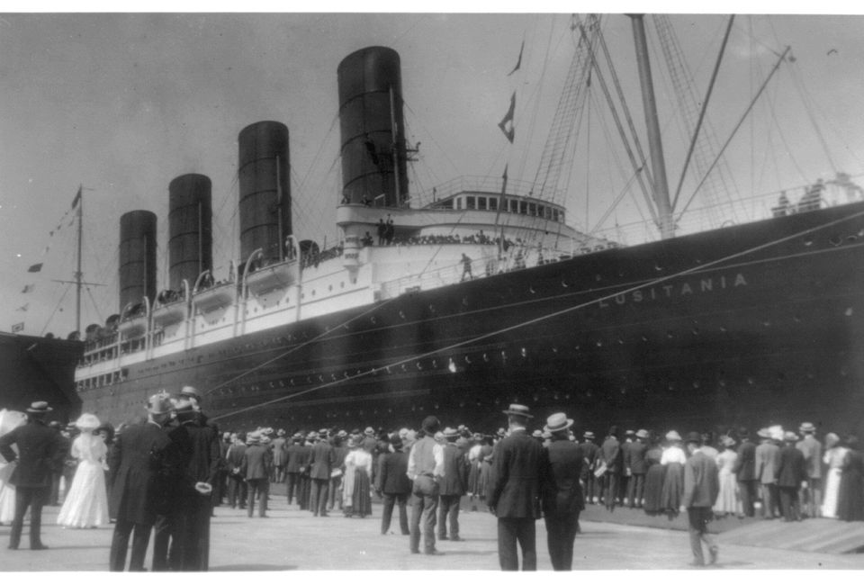 The Lusitania arriving in New York on September 13, 1907. Photo: Getty