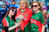 thumbnail: 30/08/2015  
GAA fans (L to r) Stefani Sage,Geraldine Carr & Trisha Armstrong all from Westport at the GAA Semi Final between Dublin & Mayo in Croke Park, Dublin.
Photo: Gareth Chaney Collins