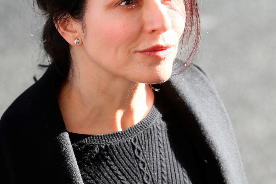 Irish musician, songwriter and actress Andrea Corr arrives for the funeral of the celebrated broadcaster Gay Byrne at St. Mary's Pro-Cathedral in Dublin. PA Photo. Picture date: Friday November 8, 2019. See PA story FUNERAL Byrne. Photo credit should read: Brian Lawless/PA Wire