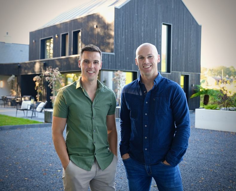 Craig Dee and Matthew O’Rourke, who renovated their cottage in Co Waterford. Photo: RTÉ