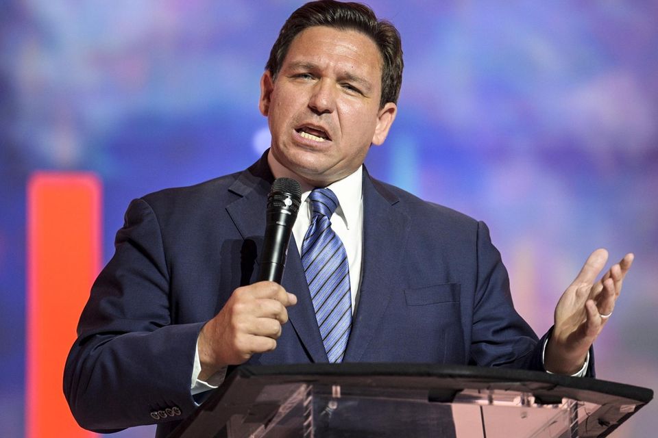 Governor Ron DeSantis has said the Russian invasion of Ukraine is of little concern to the United States. Photo: AP