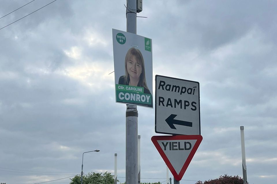 Election poster of Caroline Conroy.