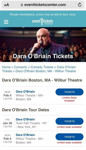 Foto de un hombre calvo al azar utilizada para comprar entradas para la gira de la comediante Tara O'Brien por Estados Unidos