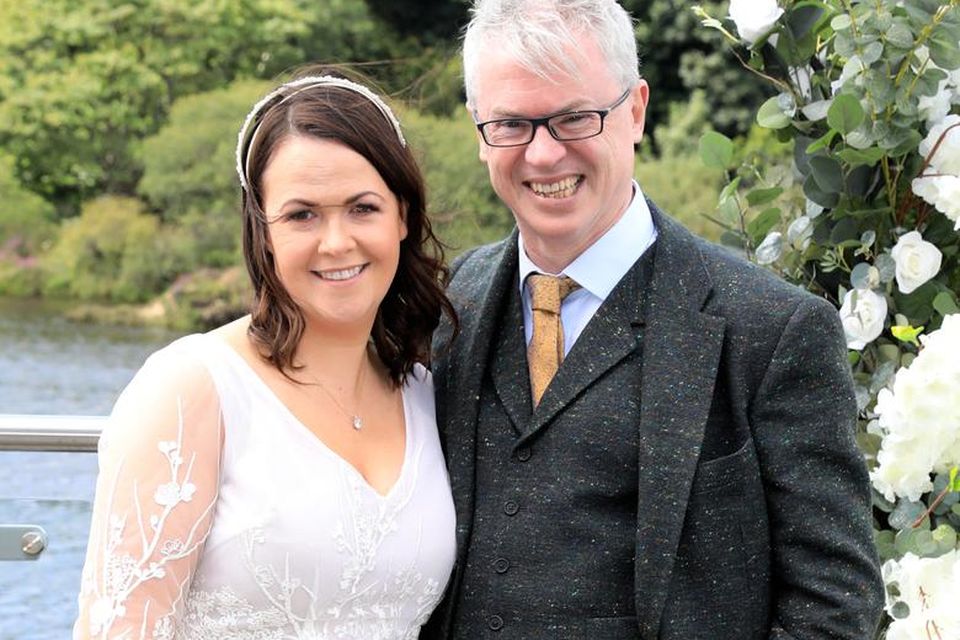 Laurita Blewitt and Joe Brolly on their big day in Co Mayo