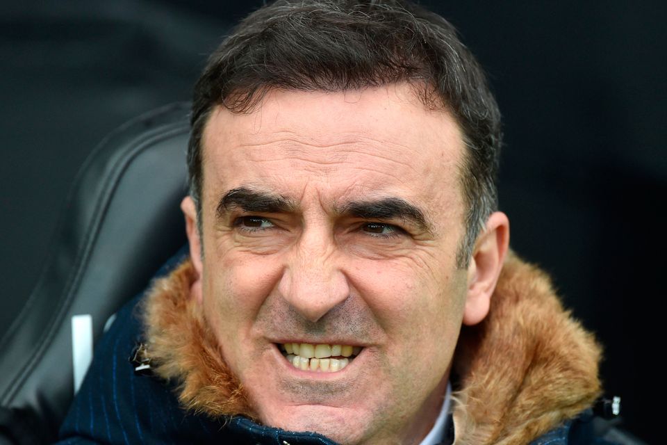 Swansea City manager Carlos Carvalhal