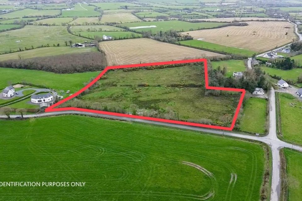A 7.5 Acre roadside site close to Ballyoughter Cross in Gorey is up for sale by online auction on Friday, April 12. 
