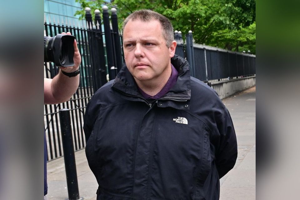 Former Lagan College welfare officer Neil Beckett at Laganside Court in June. (Pic Colm Lenaghan)