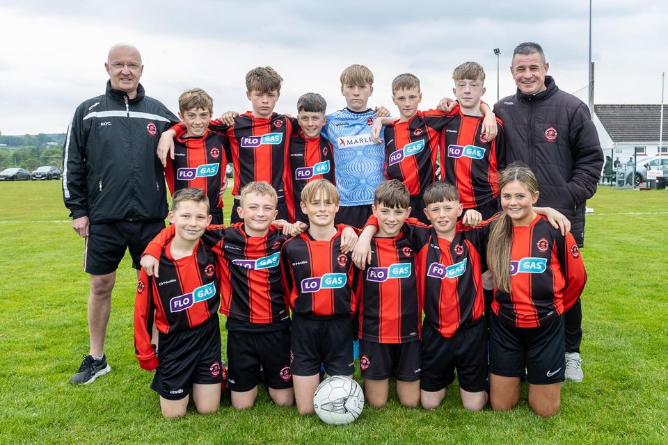 The U13 St Brendan’s Park C Team that played against St Brendan’s Park A Team in the U13 Boys Cup Final in Mastergeeha on Saturday Photo by Tatyana McGough