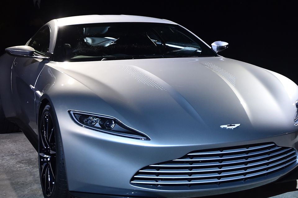 The new Bond car, an Aston Martin DB10, is seen during an event to launch the 24th James Bond film 'Spectre' at Pinewood Studios at Iver Heath in Buckinghamshire, west of London, on December 4, 2014. French actress Lea Seydoux and Italian star Monica Bellucci will star alongside Britain's Daniel Craig in the new James Bond film 'Spectre', the producers said on December 4 at the historic Pinewood Studios. AFP PHOTO / BEN STANSALL        (Photo credit should read BEN STANSALL/AFP/Getty Images)