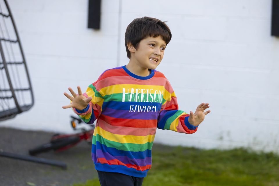 Harrison Geraghty-Anthony was diagnosed with autism shortly before he turned three. Photo: Patrick Browne