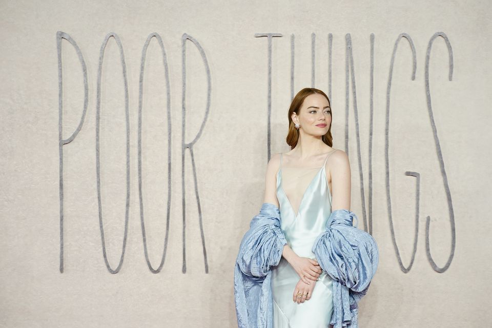 Emma Stone attends the UK gala screening of Poor Things (Jonathan Brady/PA)