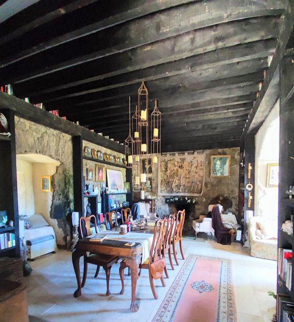 The castle’s formal dining room