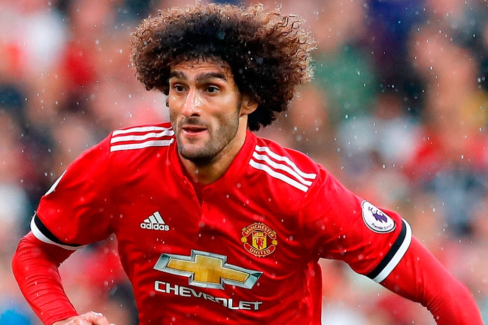 United midfielder Marouane Fellaini faces two weeks on the sidelines with a knee injury. Photo:Martin Rickett/PA