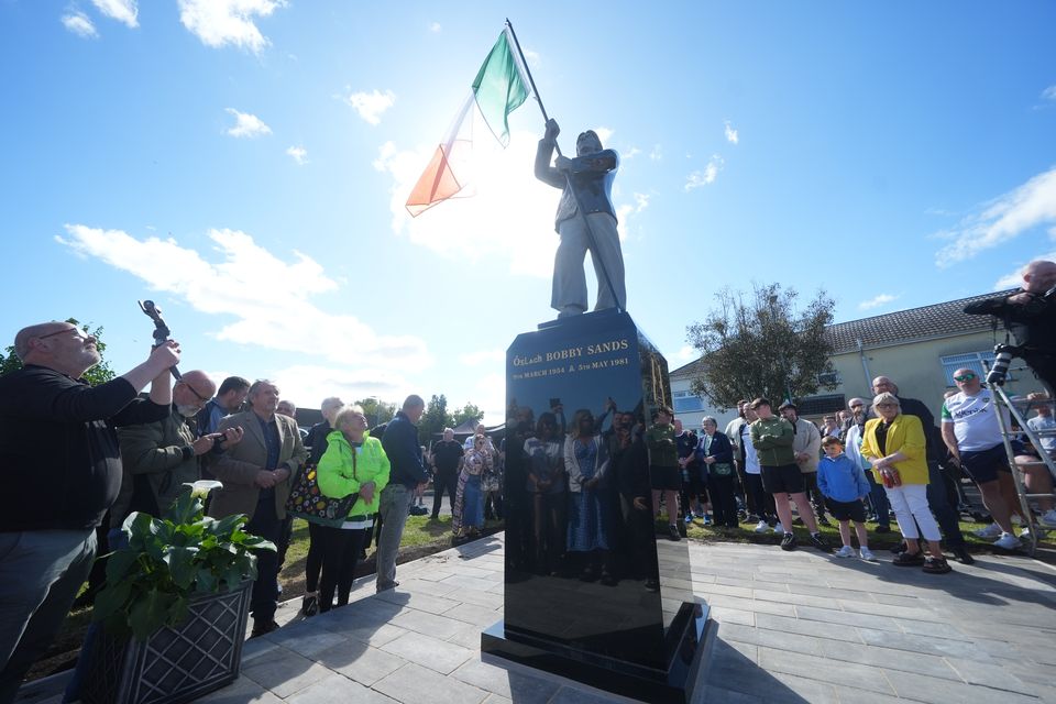 The statue was unveiled at the Republican Memorial Garden in Twinbrook (Brian Lawless/PA)