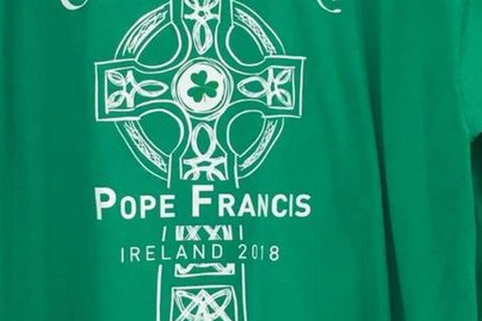 Dunnes Stores are selling t-shirts ahead of the Pope's visit