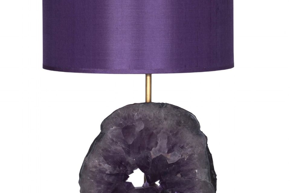 Mineral collection lamp by Isabelle Bizard from Kevin Kelly interiors