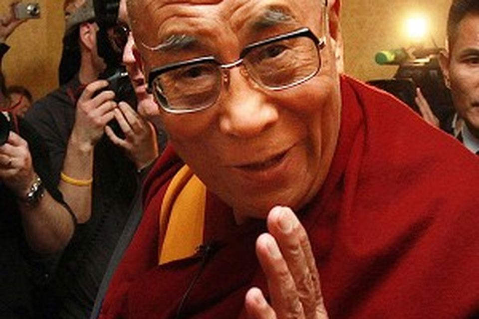 The Dalai Lama received a stranding ovation from a 2,000-strong crowd at the Citywest Hotel in Dublin