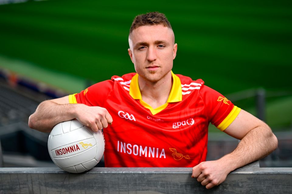 Insomnia ambassador and Dublin footballer Paddy Small poses for a portrait at the launch of Insomnia’s five-year partnership with the GAA/GPA at Croke Park. Photo: Stephen McCarthy/Sportsfile