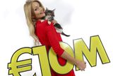 thumbnail: Model Kerri-Nicole Blanc and her litter of 10 lucky kittens celebrate Wednesday’s big Lotto jackpot which is an estimated €10 million