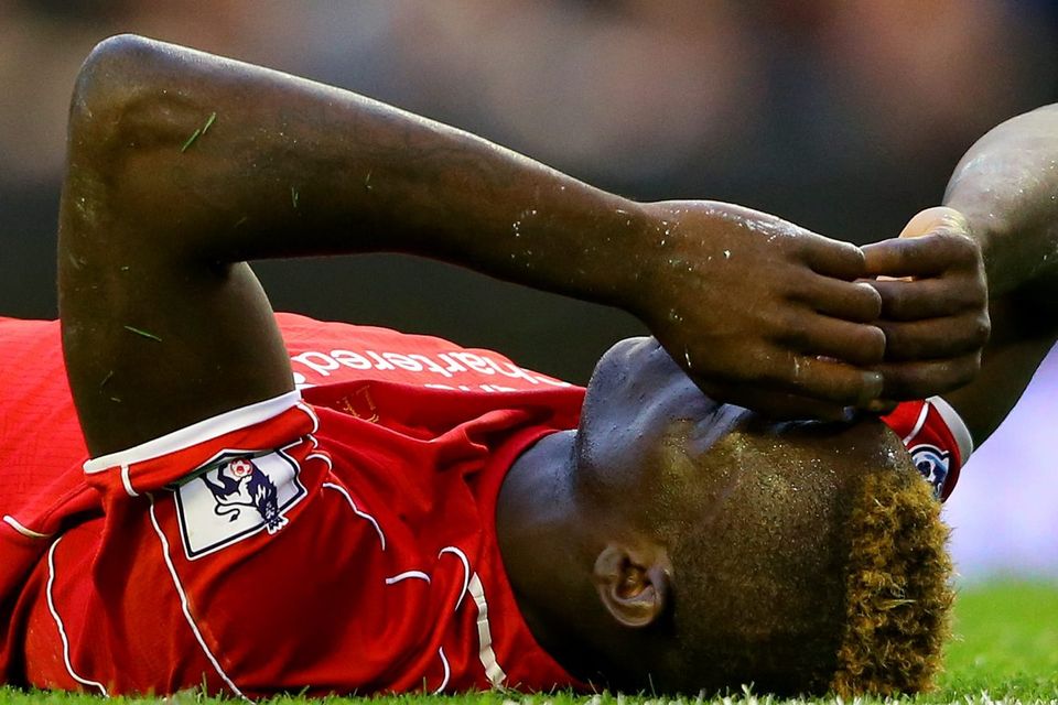 Mario Balotelli shows his frustration. Alex Livesey/Getty Images