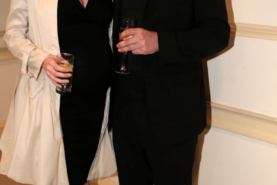12/9/13 Pamela Flood and Ronan Ryan at the launch of the Louise Kennedy Autumn/Winter 2013 collection at the Hugh Lane Gallery in Dublin. Picture:Arthur Carron/Collins