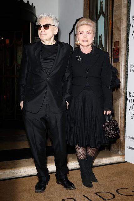 Chris Stein and Deborah Harry attend the Harpers Bazaar Women of the Year awards at Claridge's Hotel