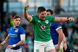 thumbnail: Joe McCarthy of Ireland celebrates a turnover against Italy