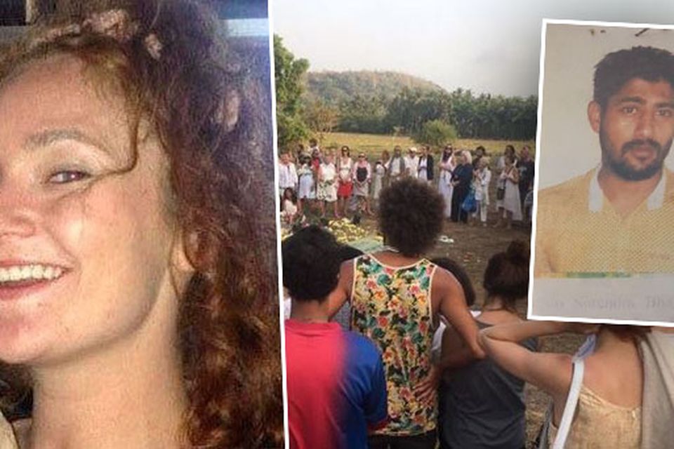 Left: Danielle McLaughlin was murdered at Indian tourist destination. Centre: Vigil held in memory of victim. Right: Vikat Bhagat (23) has been arrested in connection with the murder