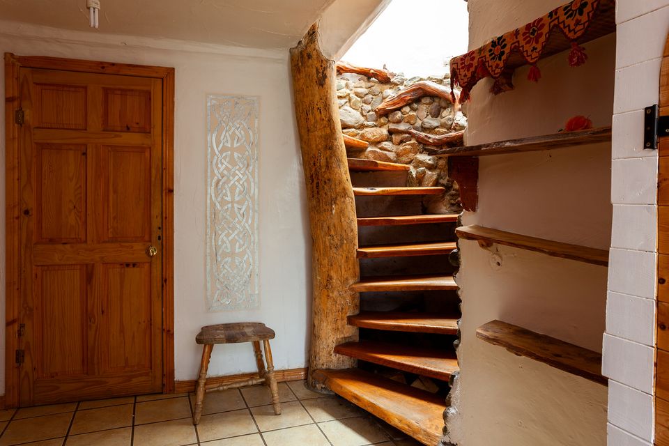 A staircase at Honeycomb and Honeypot Annex