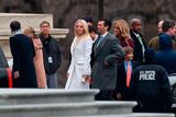 thumbnail: Tiffany Trump(C) and the Trump family arrive for the Inauguration of Donald Trump in Washington, DC on Janury 20, 2017.