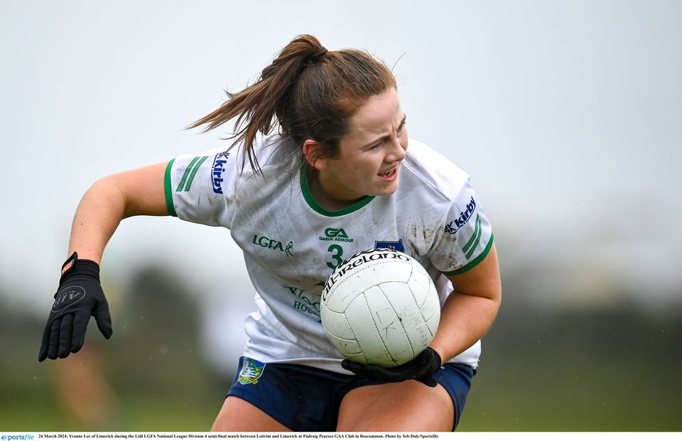 Yvonne Lee of Limerick during the Lidl National League Division 4 semi-final 