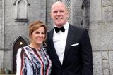 thumbnail: Emily and Paul O' Connell at the wedding of Irish Rugby player Sean Cronin and Claire Mulcahy at St. Josephs Catholic Church, Castleconnell, Co. Limerick. Picture: Gareth Williams / Press 22