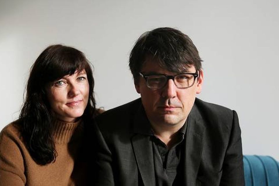 Comedian and writer Graham Linehan with his wife Helen. ‘I’ve always hated bullies... In the end, I can sleep happily because I did the right thing’
