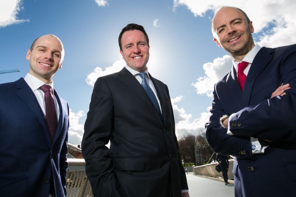 BDO fund investment director Anthony O’Driscoll, Blueface group CEO Alan Foy, BDO fund
head of investments Andrew Bourg