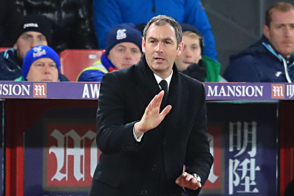 Paul Clement won his first game as Swansea boss at Crystal Palace in January
