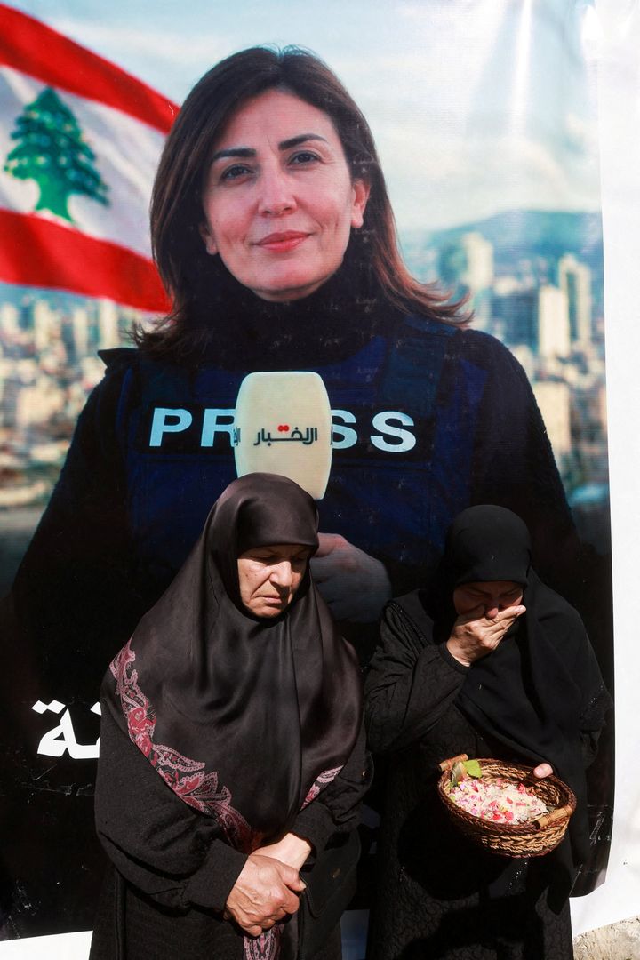 Lebanese journalist killed by Israeli strike was left under rubble for hours as troops fired at medics, say officials