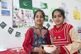 thumbnail: Hadia Zuhair and Isha Saleem from Pakistan pictured during the International Day.
