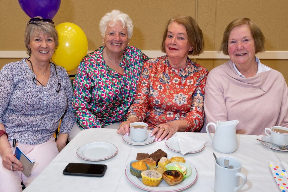 Ger Gilroy, Beth Holmes, Miriam McKeever and Margaret Ryan at the Delgany ICA Guild Coffee Morning in aid of the Alzheimer Society of Ireland. 