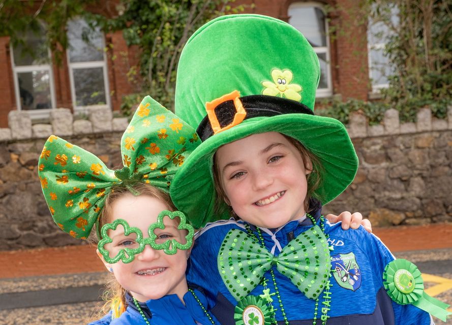 St Patrick's Day Parade Bray. Robyn and Holly Doyle
