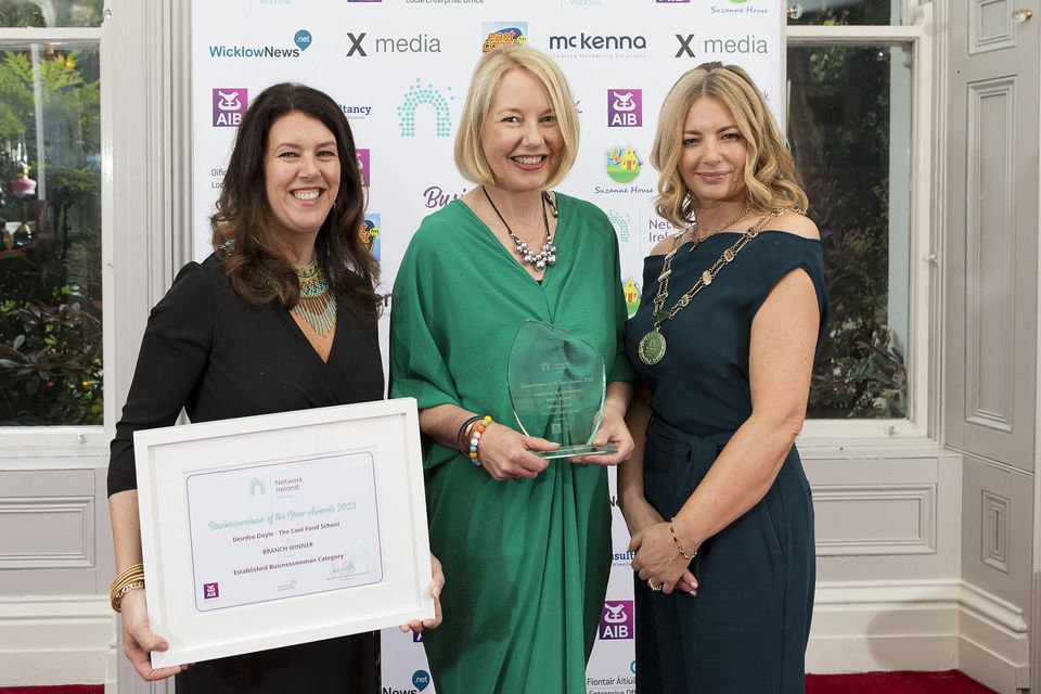 Nicola Donegan, Deirdre Doyle, Established Businesswoman of the Year, and Joanne Costello.
