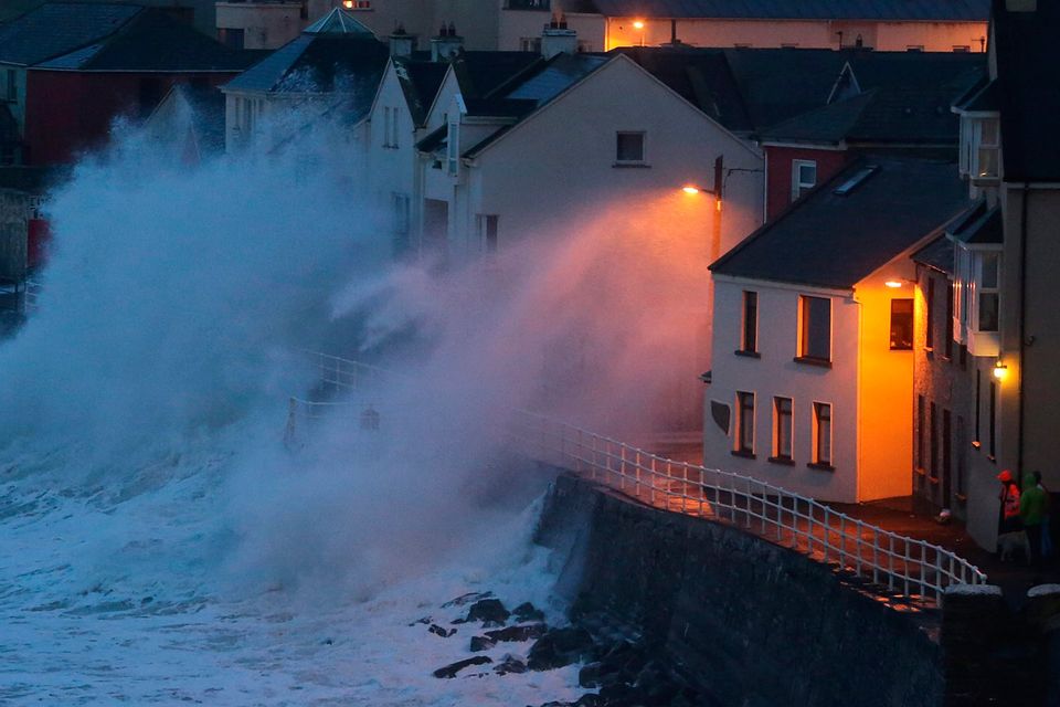 Ireland is facing an increased risk of damage from winter storms along the Atlantic coastline, such as at Lahinch in 2014 Picture: PA