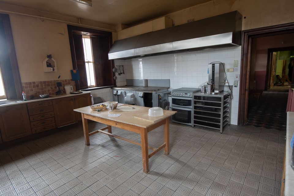 The Convent's kitchen, situated downstairs in the basement area.