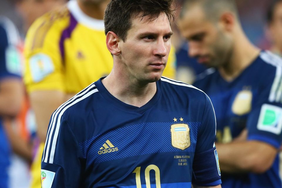 Lionel Messi of Argentina holds an Adidas ball during the FIFA World  News Photo - Getty Images